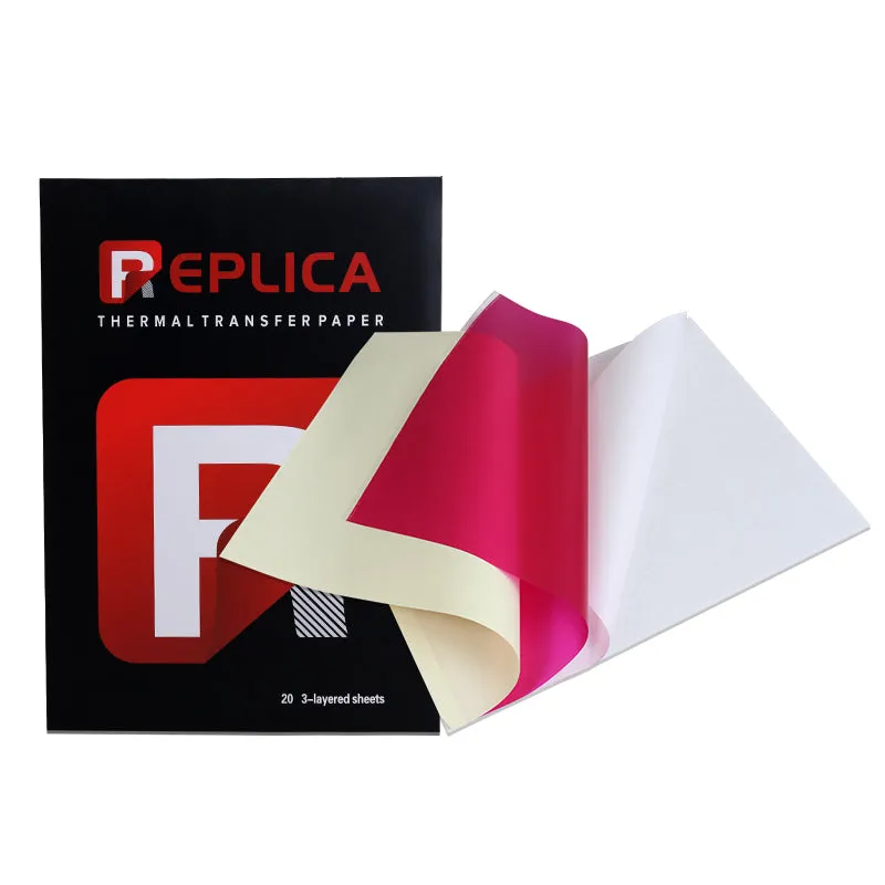 کاغذ سه برگ استنسیل قرمز