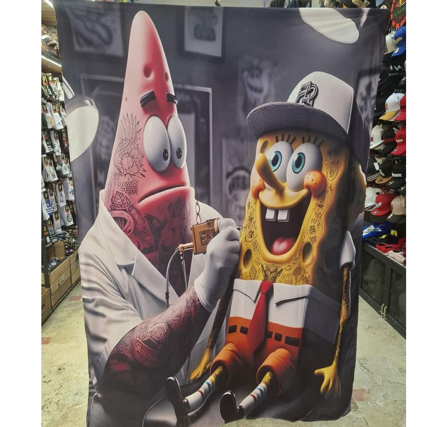 بک دراپ باب اسنفنجی وپاتریک