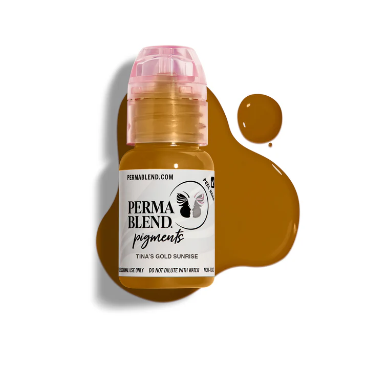 رنگ پرمابلند 15 میل تیناس گلد  | perma blend 15 ml tina,s gold