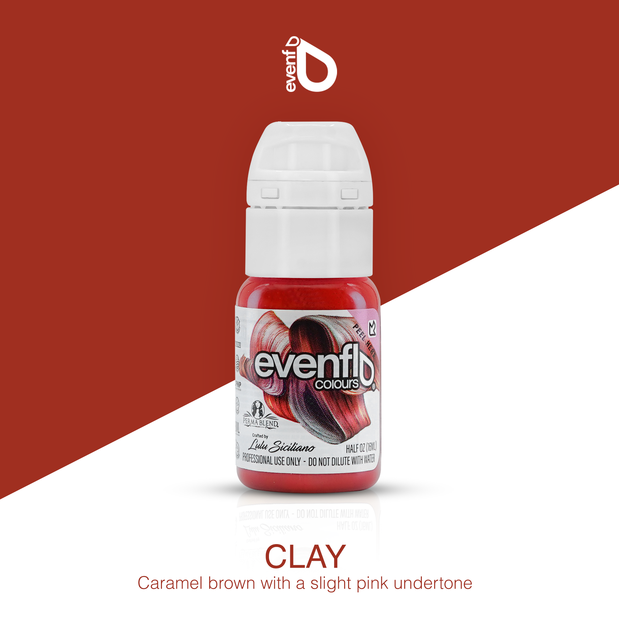 رنگ اونفلو 15 میل  کلی | evenflo 15 ml  clay