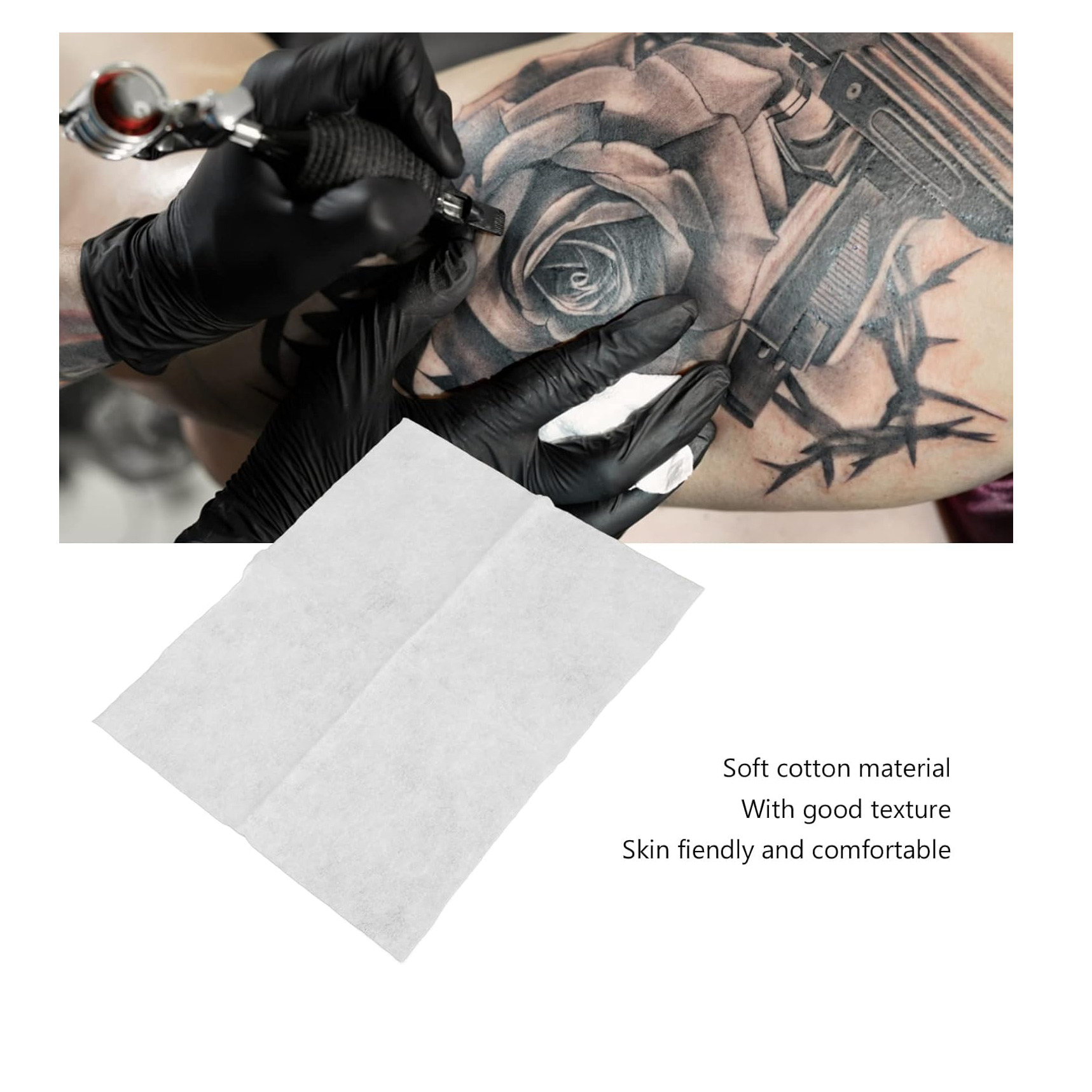 دستمال بدون پرز تتو 80 عددی